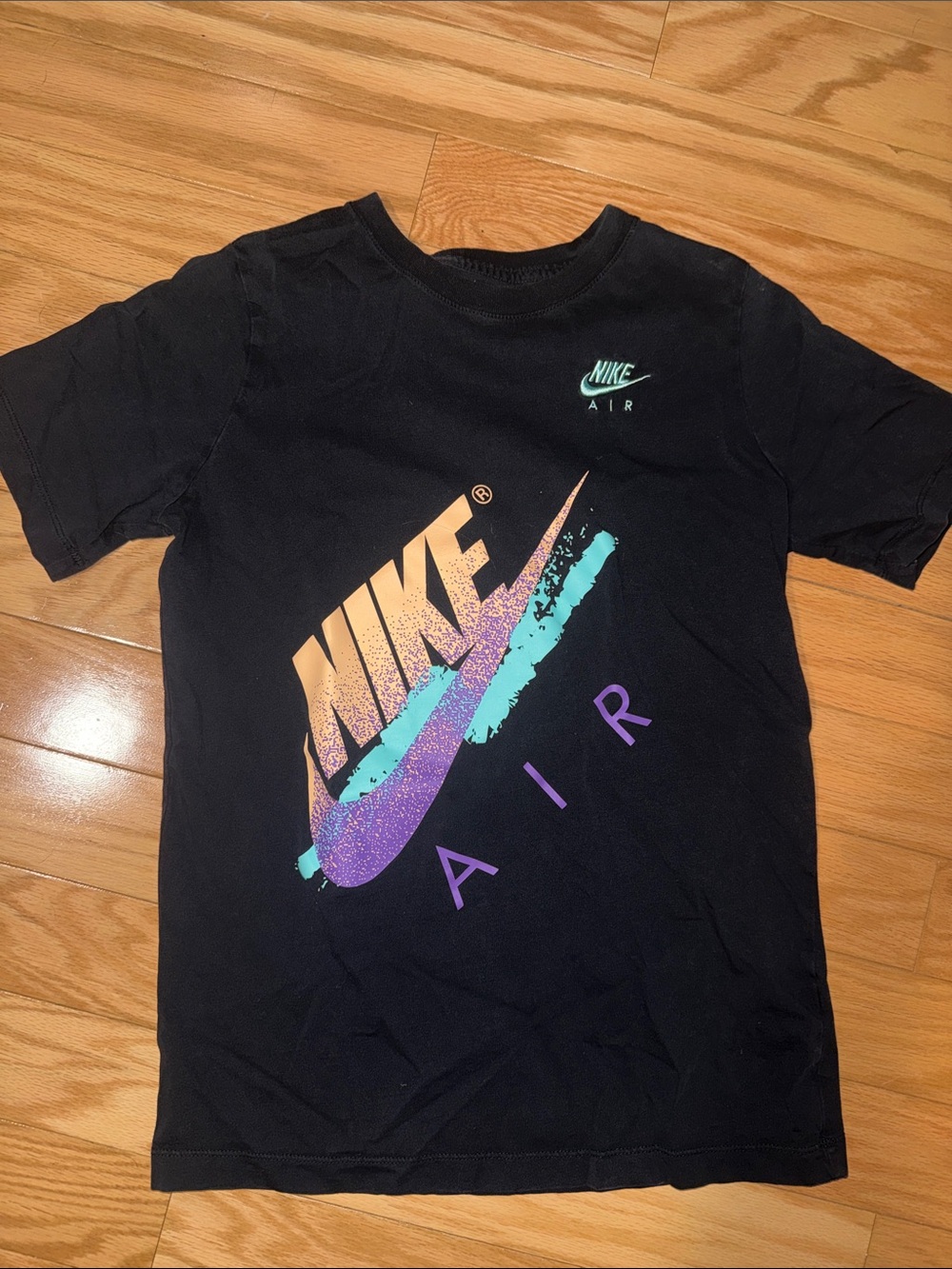 Nike Air Black Tee Embroidered Logo - XL - Excellent Condition